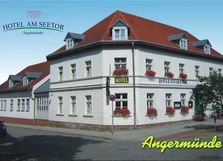 Hotel am Seetor Angermunde Exterior foto
